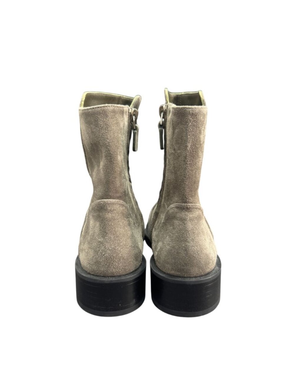 Stuart Weitzman 5050 Bold Zip Khaki Suede Bootie Women's Boots, Size 6.5 NWOB - Picture 5 of 9